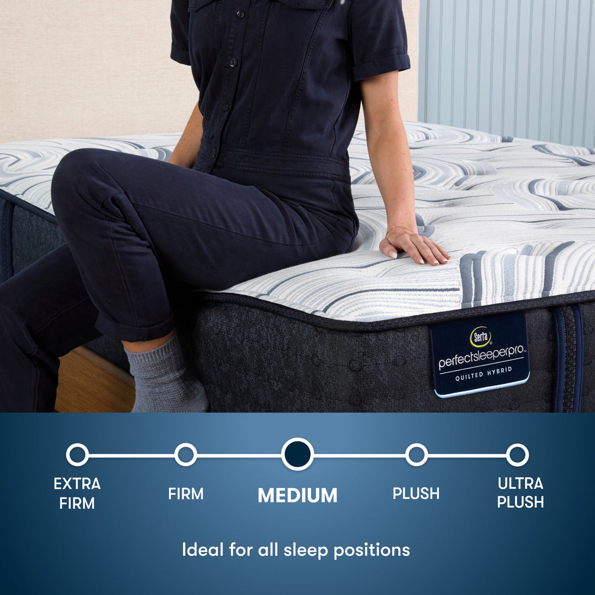 Serta Perfect Sleeper Pro Kensington Medium Mattress comfort level: Medium
