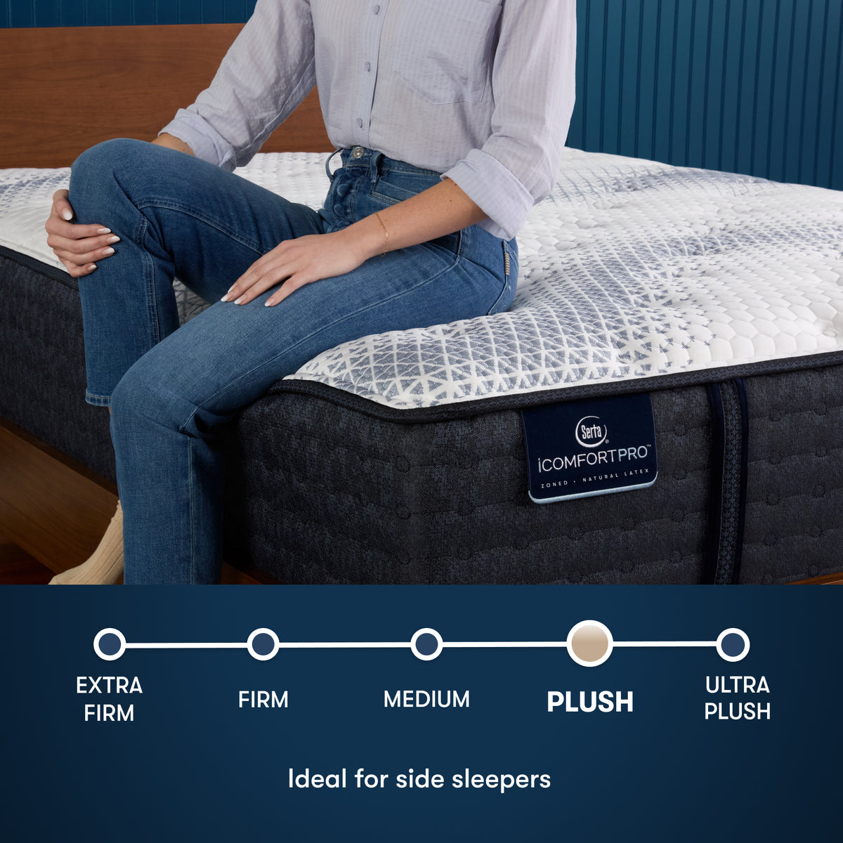 Serta iComfortPro Canterbury Plush Mattress comfort level: Plush