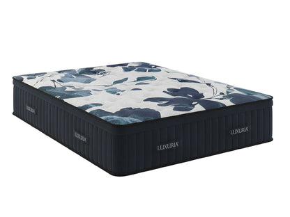 Sherwood Bedding Luxuria Firm Euro Top mattress, three-quarter view