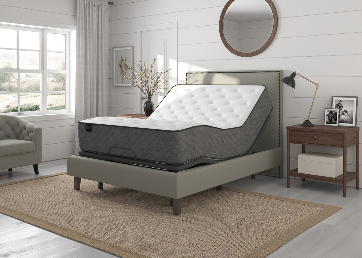 Sherwood Bedding Marina Bay Medium Two Sided mattress, in a styled bedroom