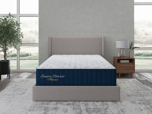 Colchão Sherwood Bedding Monaco 2.0 Soft Tight Top em um quarto decorado