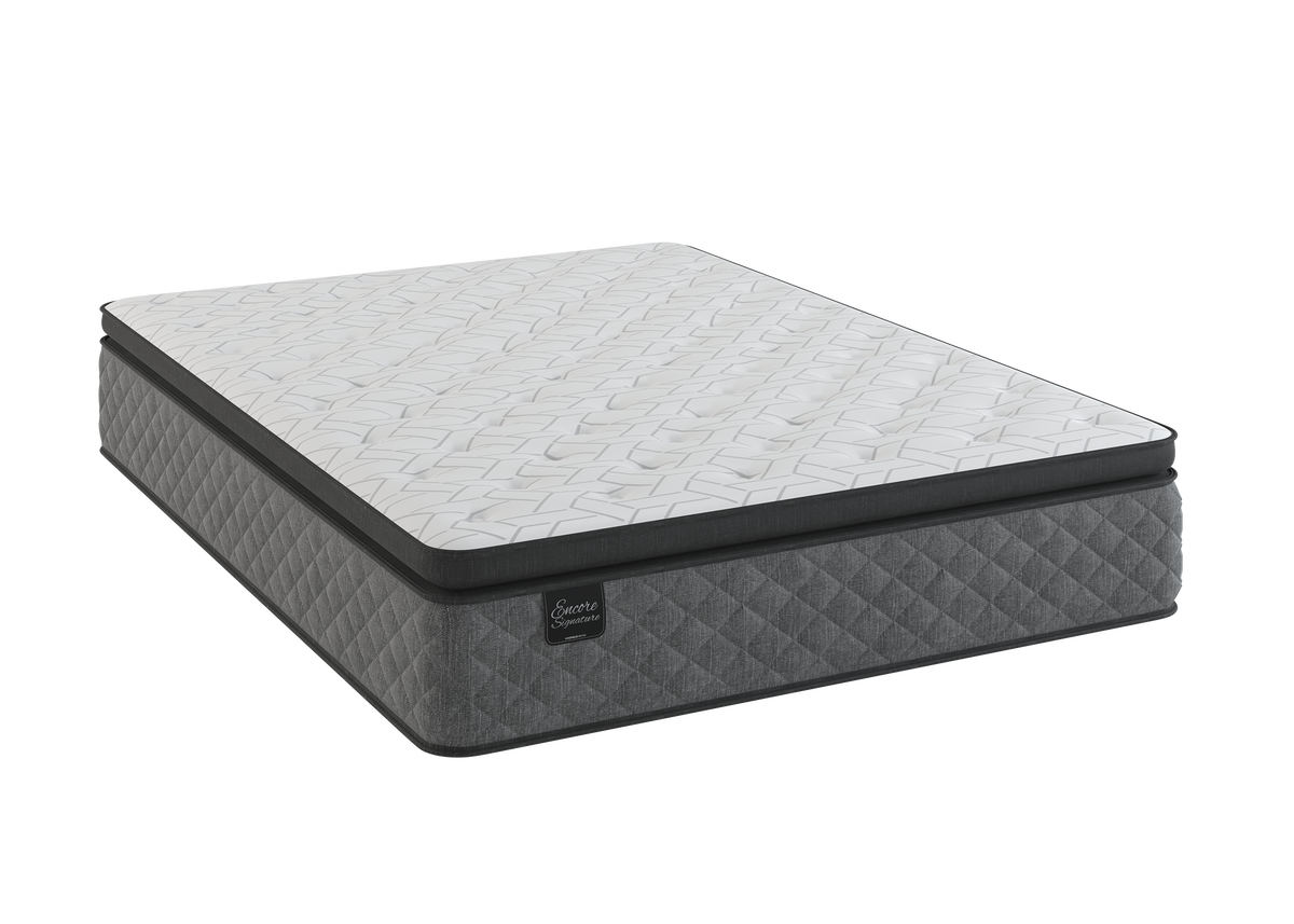 Sherwood Bedding Normandy Pillow Top Soft mattress, three-quarter view