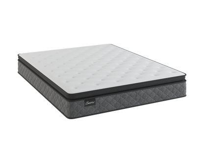 Sherwood Bedding Somerset Pillow Top Soft mattress, three-quarter view