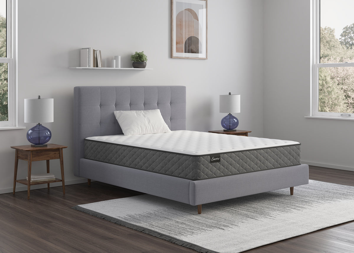 Sherwood Bedding Somerset Tight Top Firm mattress, in a styled bedroom