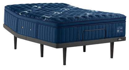 Stearns & Foster Estate Firm Pillow Top II mattress on an adjustable base
