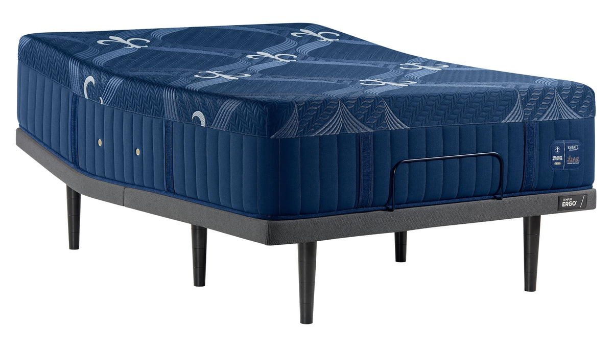 Stearns & Foster Estate Medium Hybrid II mattress on an adjustable base