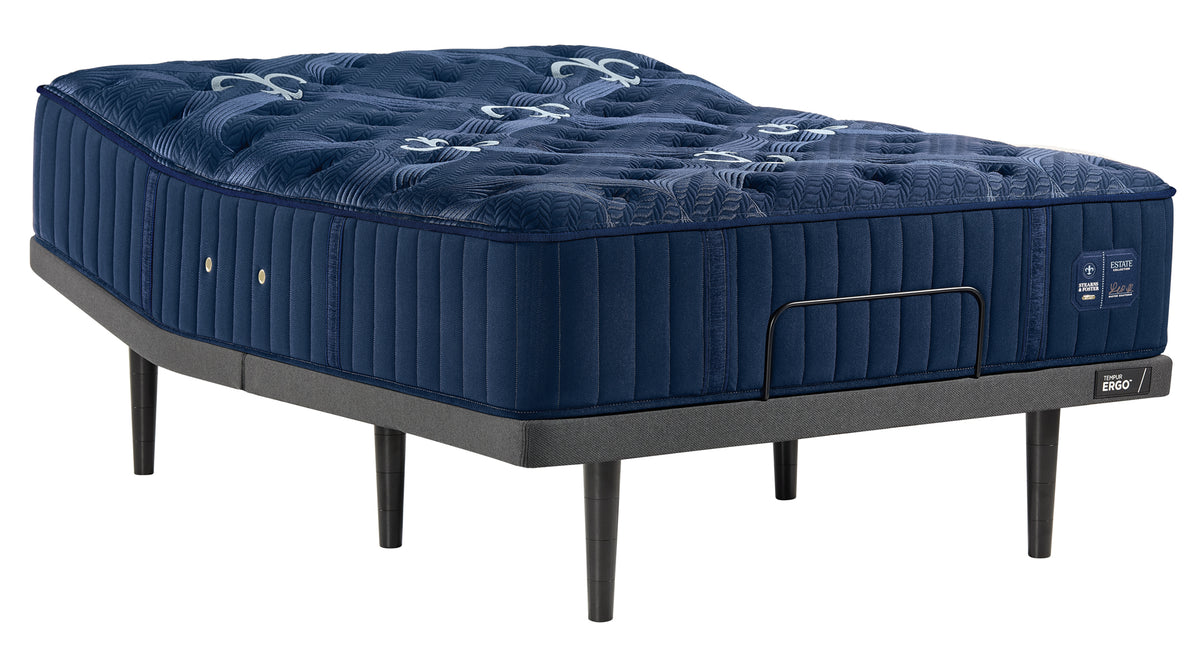 Stearns & Foster Estate Medium Tight Top II mattress on an adjustable base