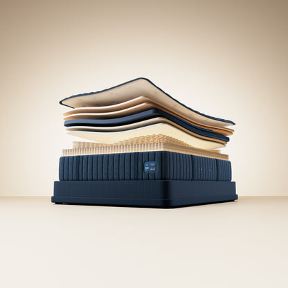 Stearns & Foster Estate Medium Tight Top II mattress, illustration of the interior layers