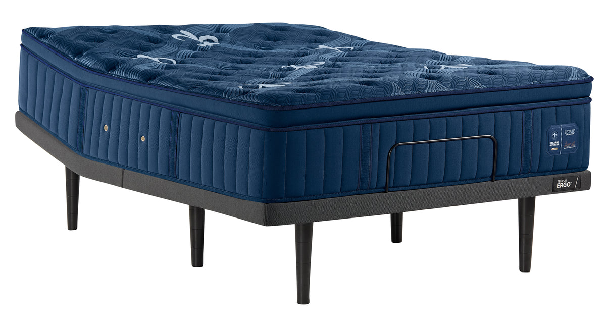 Stearns & Foster Estate Soft Pillow Top II mattress on an adjustable base
