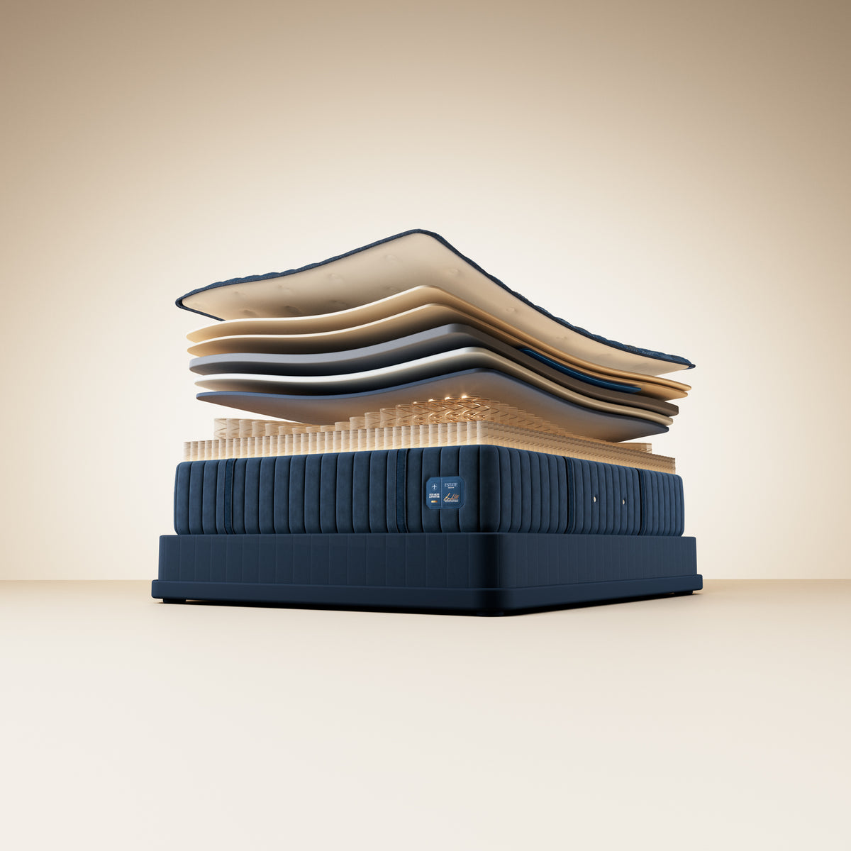 Stearns & Foster Estate Ultra Firm Tight Top II mattress, illustration of the interior layers
