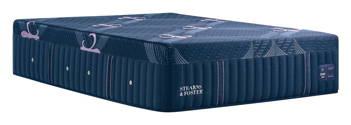 Stearns & Foster Legacy Medium Hybrid II mattress, three-quarter view