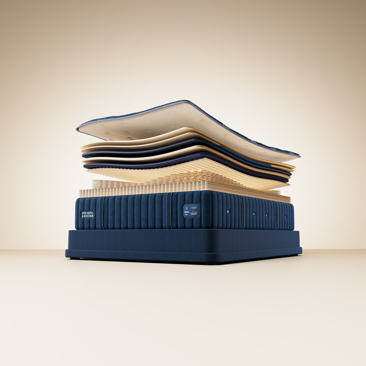 Stearns & Foster Legacy Ultra Firm Tight Top II mattress, illustration of the interior layers