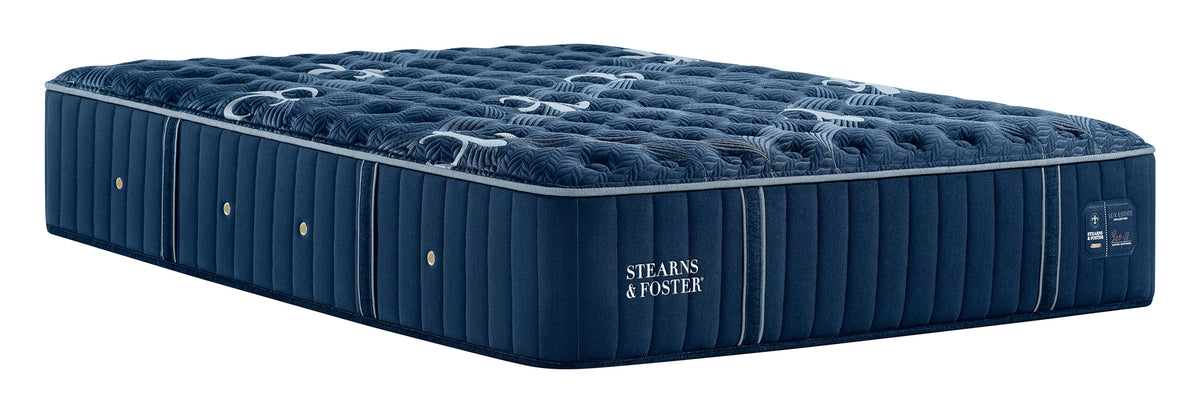 Stearns & Foster Lux Estate Firm Tight Top II mattress, three-quarter view