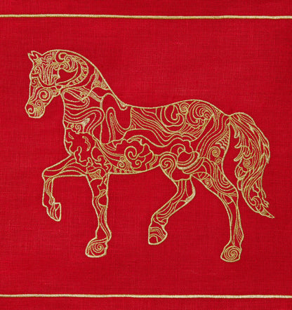 SFERRA Year of the Horse Decorative Pillow - view 6