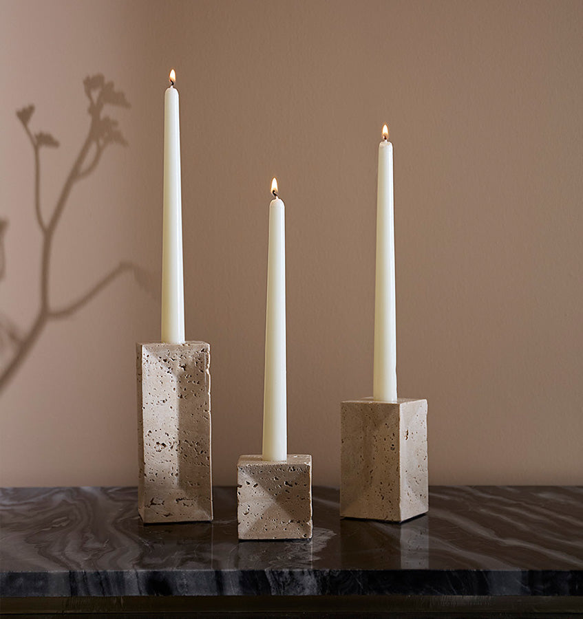 SFERRA Travertino Candle Holders - view 4
