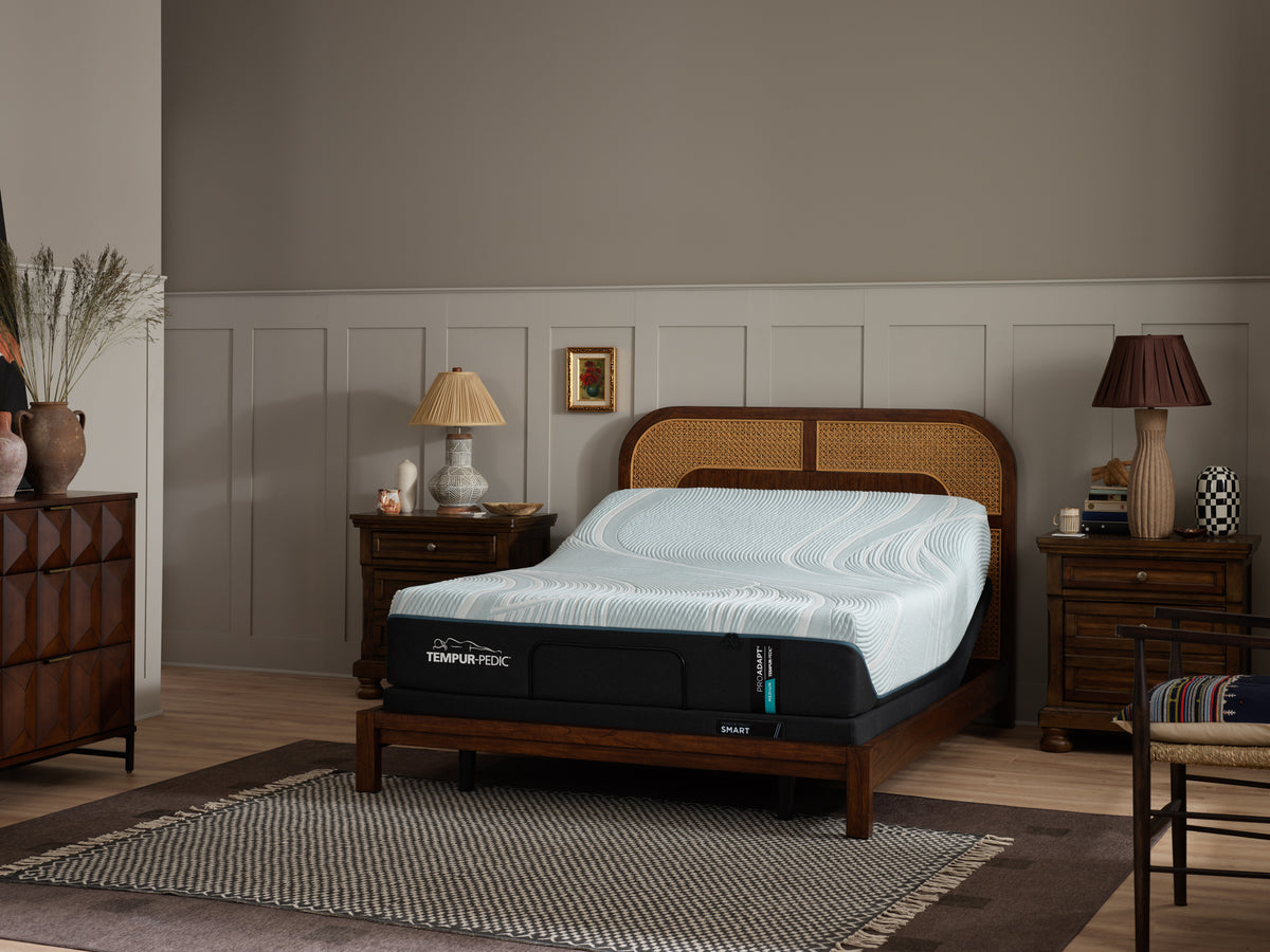 Tempur-Pedic ProAdapt 2.0 Medium mattress, in a styled bedroom