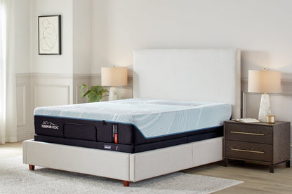 Tempur-Pedic ProAdapt Firm Mattress on Smart Adjustable Base, available at Aventura Mattress in North Miami Beach, shown in a stylish modern bedroom.