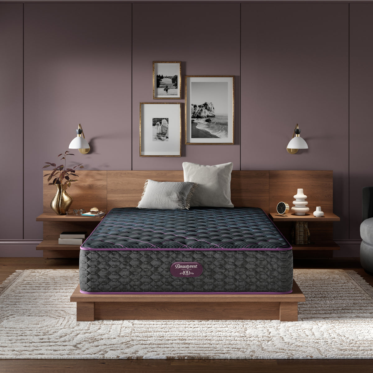 Beautyrest World Class Level 3 Extra Firm Mattress in a bedroom