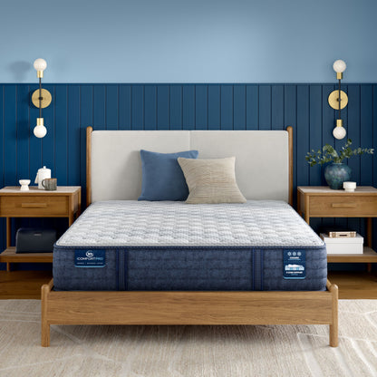 Serta iComfortPro Ambrose Firm Mattress in a bedroom