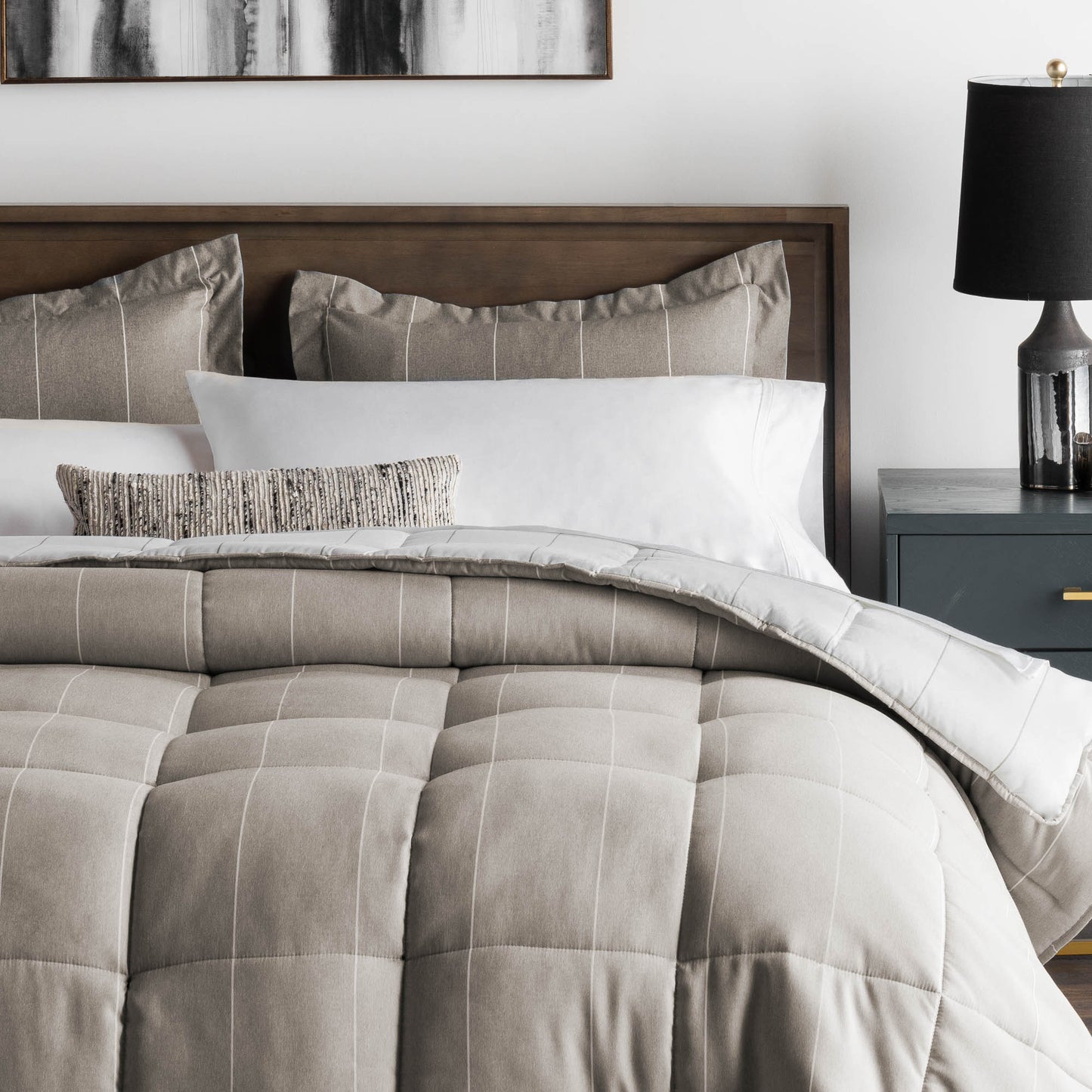 Malouf Woven Chambray Comforter Set