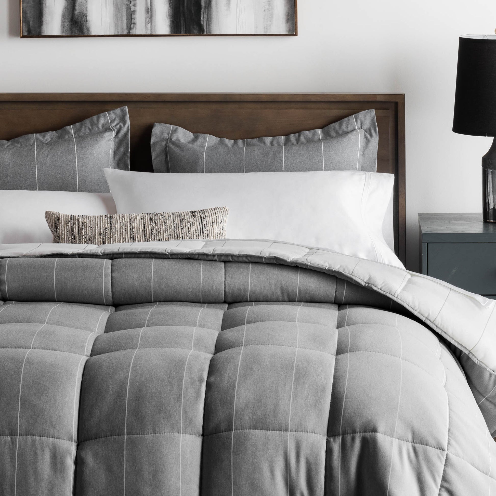 Malouf Woven Chambray Comforter Set