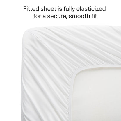 Weekender Hotel Fitted Sheet, King, White