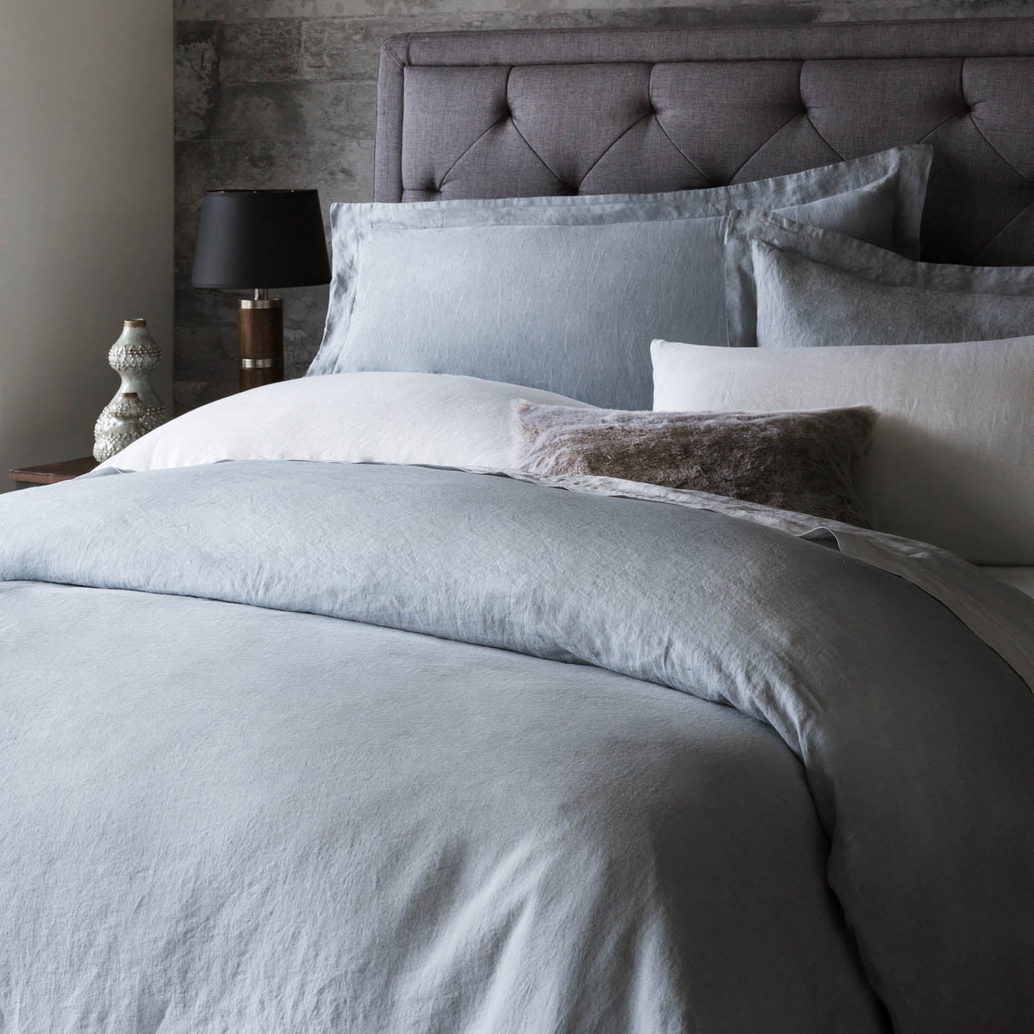 Malouf Woven French Linen Duvet Set