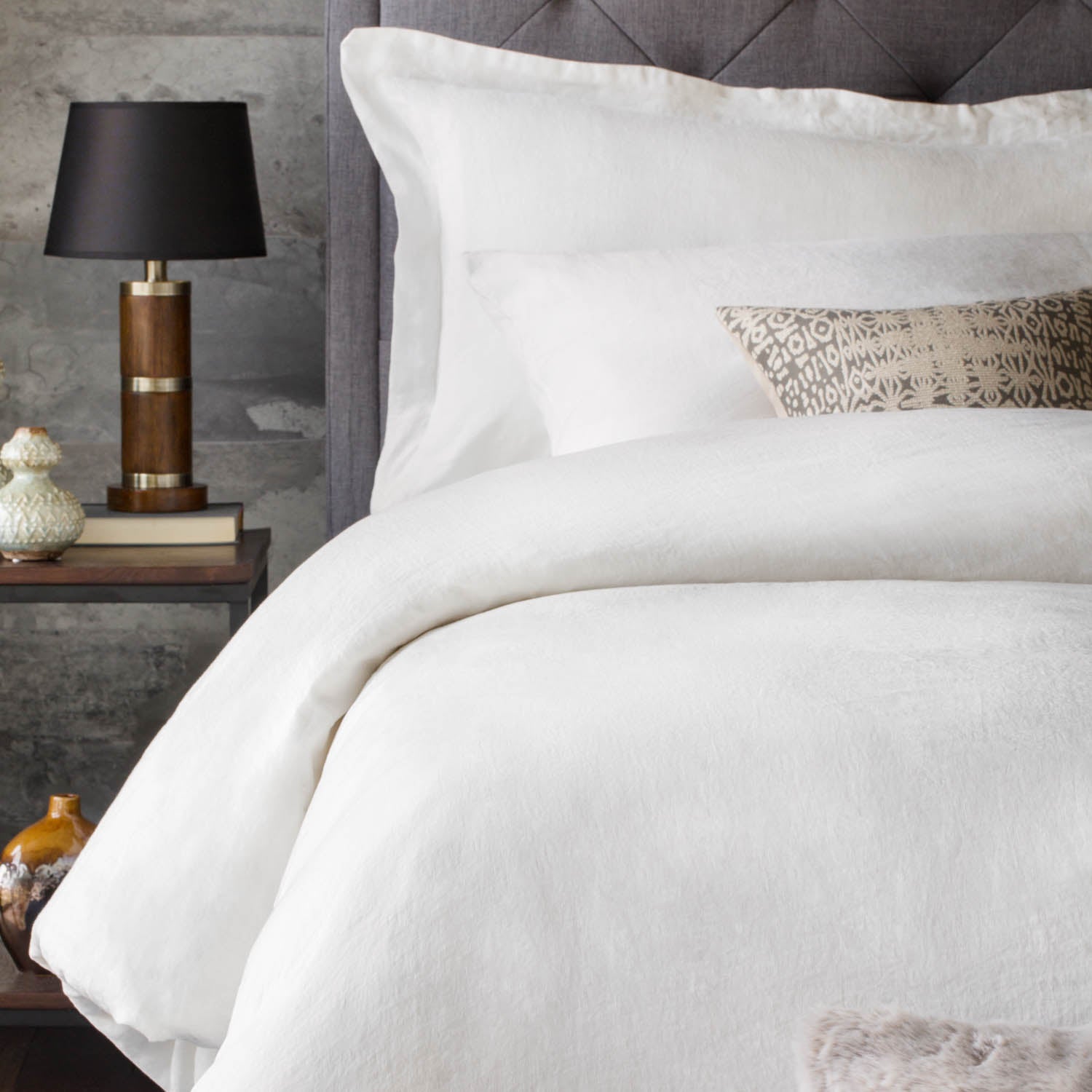 Malouf Woven French Linen Duvet Set