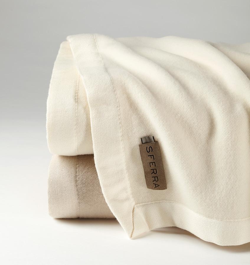 Sferra Olindo Bagged Linen Blanket